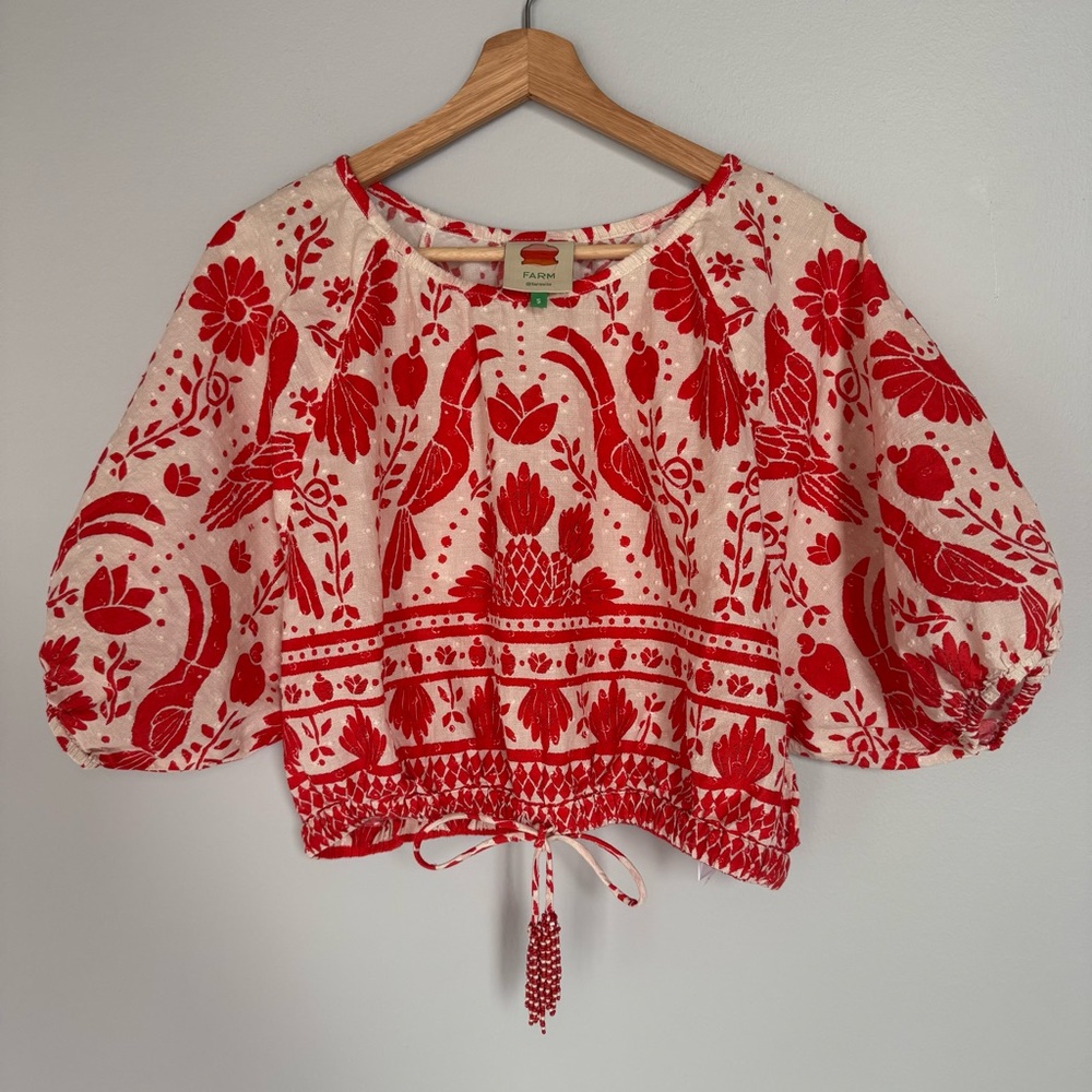 Farm Rio Jungle Flow Top size Small